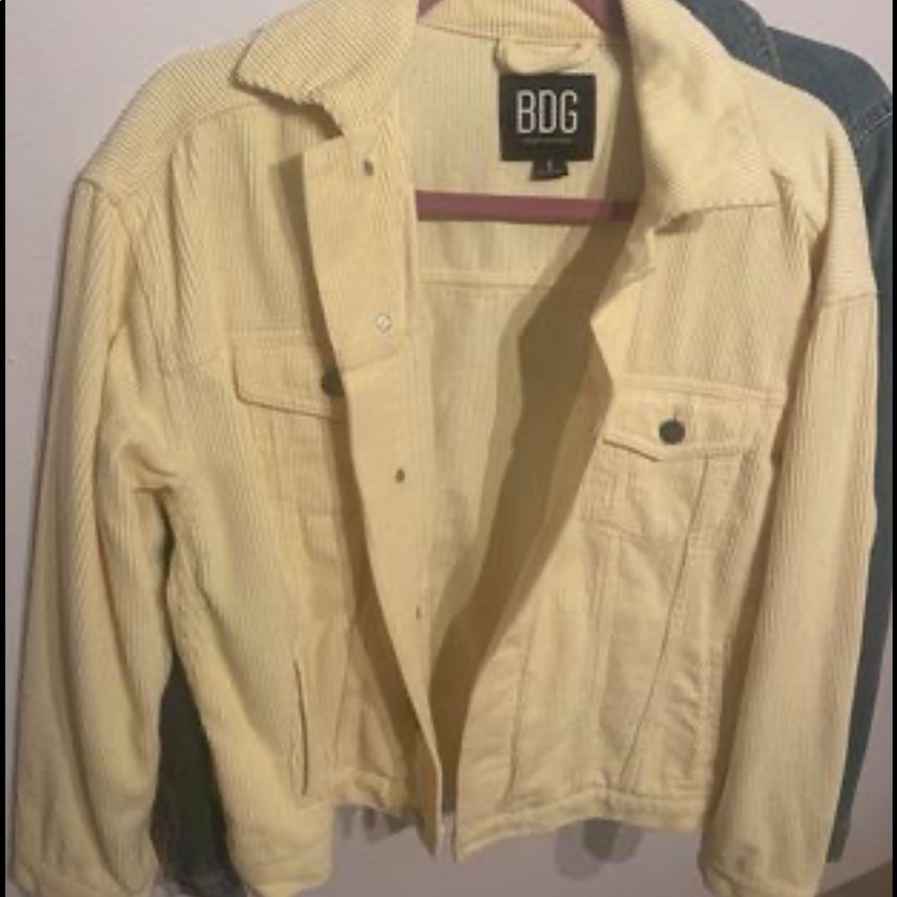 Yellow corduroy jacket